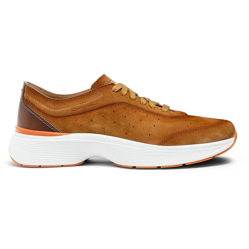 Santoni Low-Top-Sneaker Men's leather sneaker weiß