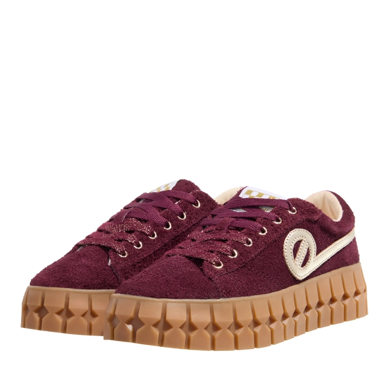 No Name Low-Top-Sneaker Play Sneaker W Bordo/L.Gold