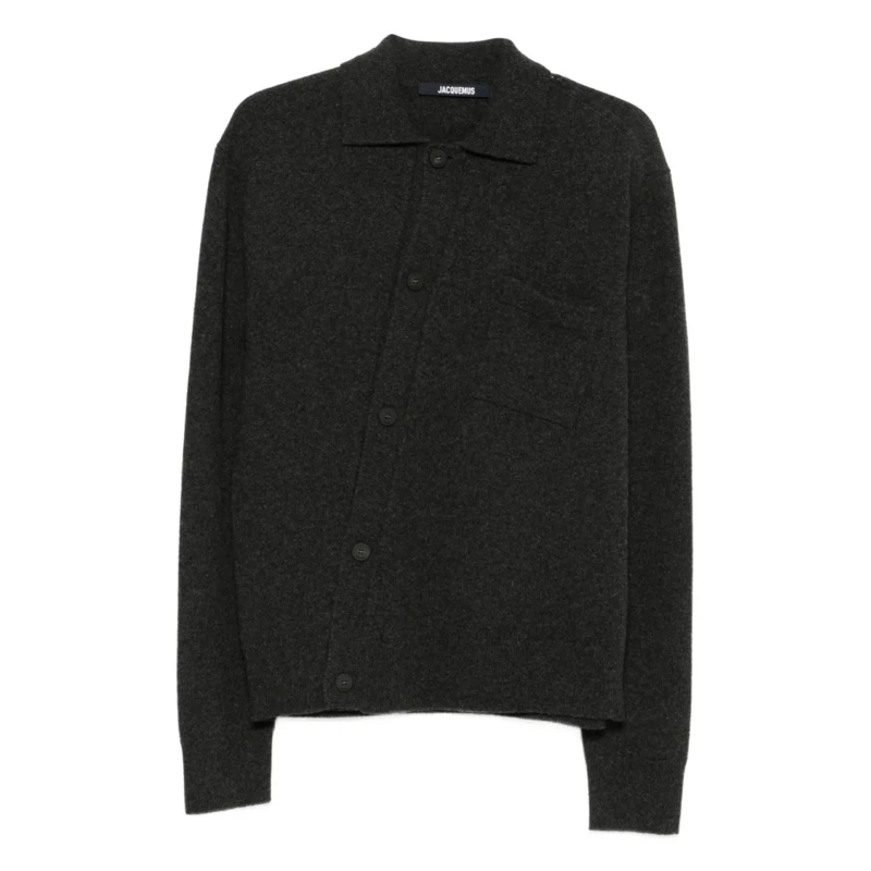 Jacquemus Trui Wool-Cashmere Blend Sweater Black