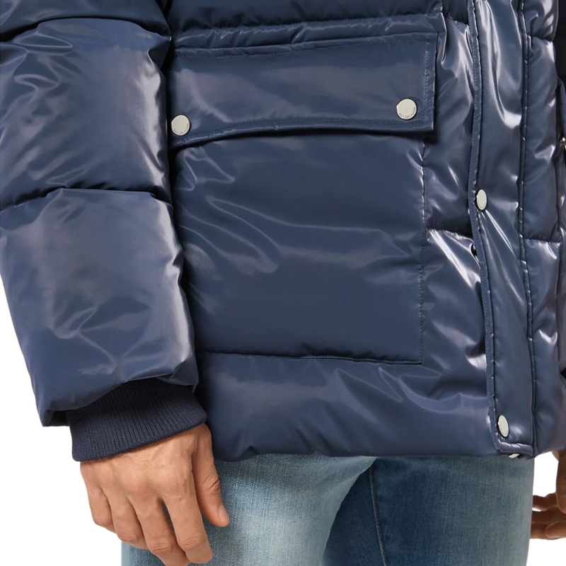 Philipp Plein Lederjacke Jacke dunkel-blau(Image 2)