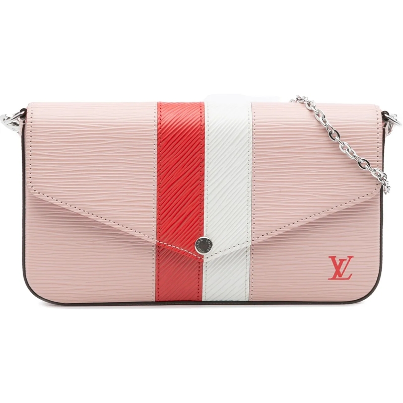 Louis Vuitton Schultertasche Epi Stripes Pochette Felicie rose