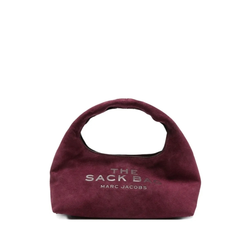 Marc Jacobs Sac à bandoulière Suede Shoulder Bag With Embossed Logo Black