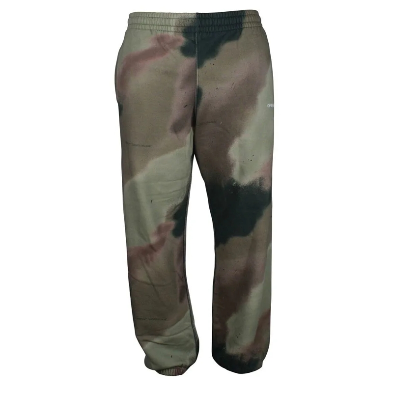 Off-White Jogginghose Camouflage Sport Pants With Signature Detailing Grey