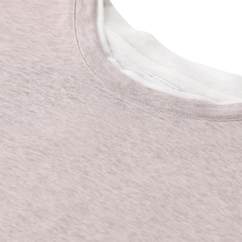 Eleventy T-Shirt T-Shirt aus Leinen blau(Image 4)