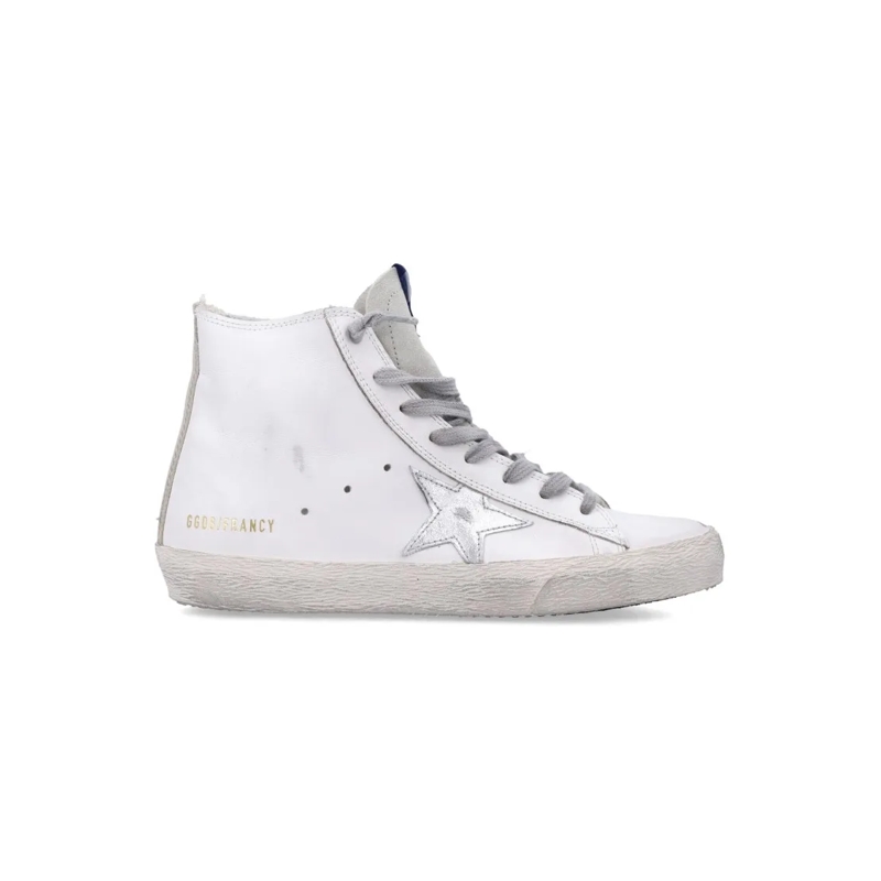 Golden Goose Lage-top sneaker Francy Hi-Top Sneakers With Lace-Up Front White