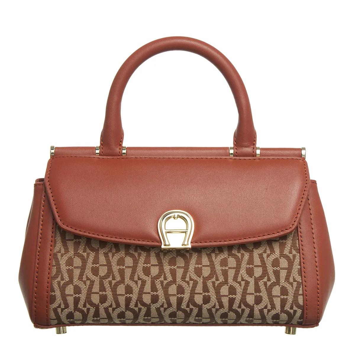 Aigner Satchel Bag - Celeste - Gr. unisize - in Cognacbraun - für Damen