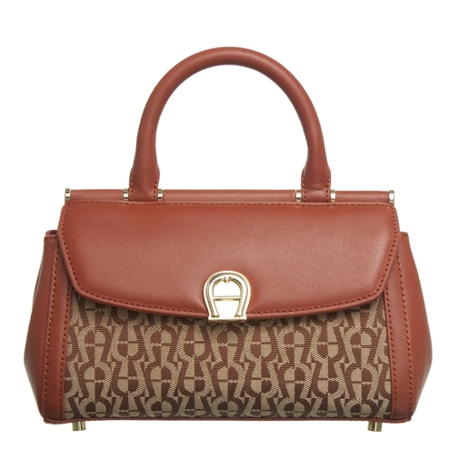 AIGNER Satchel Celeste Cognac Brown