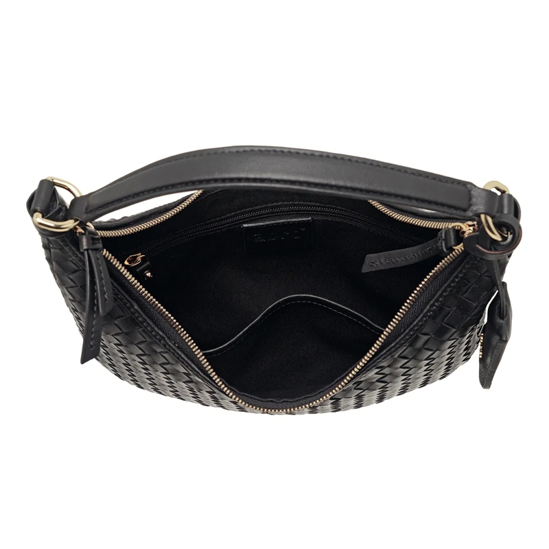 Abro Hobo Bag Beutel Nana Mini/ Black/Gold  Black/Gold(Image 4)