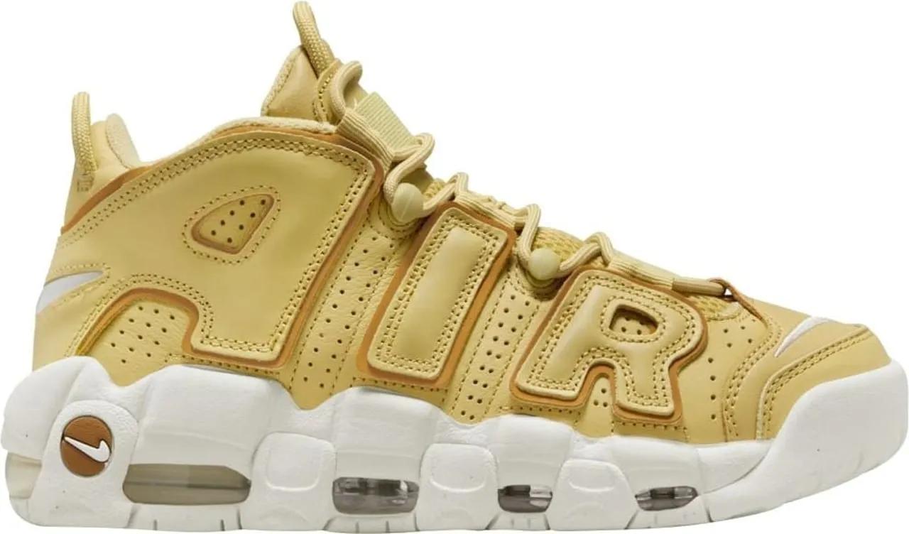 Nike uptempo gold on sale