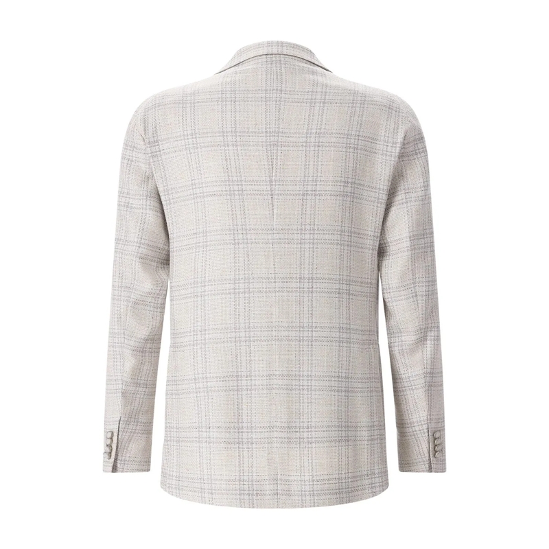 Tagliatore Veste de costume Karriertes Sakko beige(Image 2)