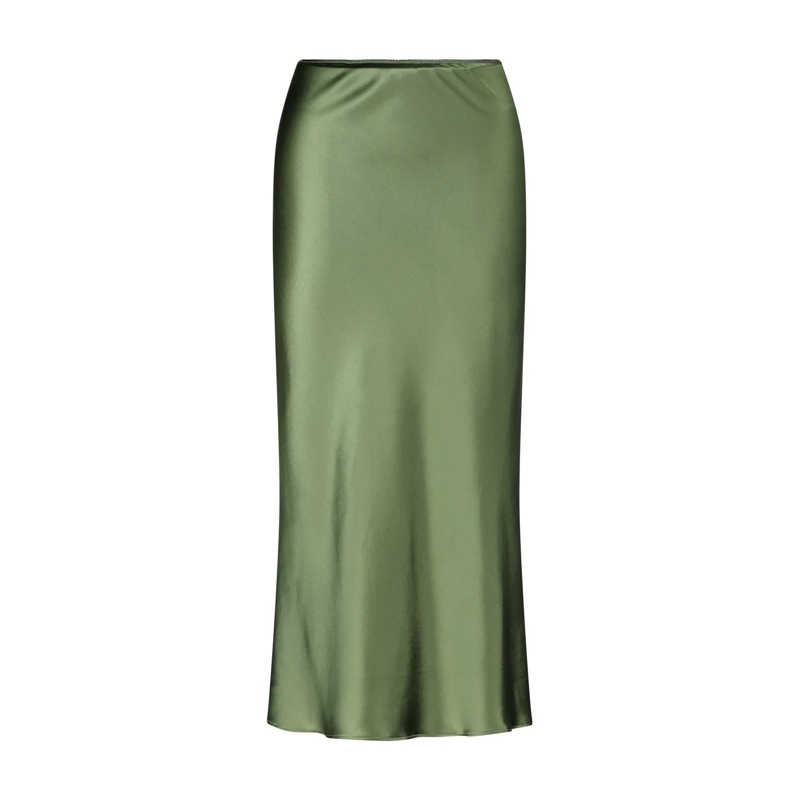 Roberto Collina Midirock Midirock aus Seide Grün