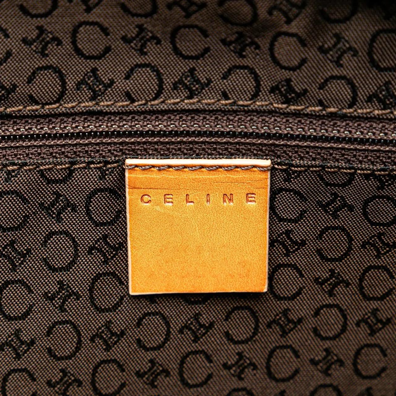 Celine Crossbody bags 2000 Suede C Macadam Handbag in bruin