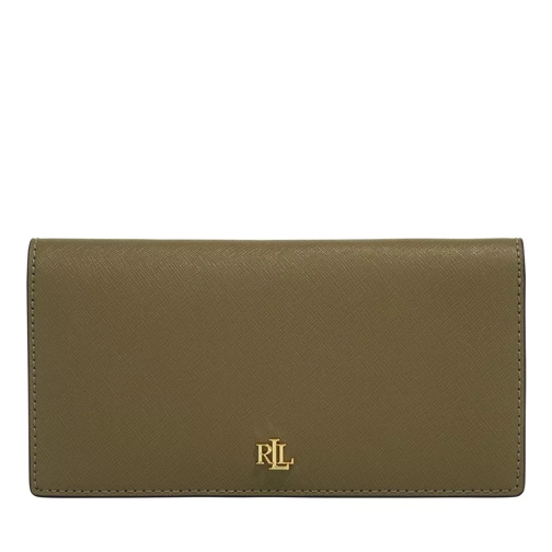 Lauren Ralph Lauren Slim Wallet Medium Olive Fern Tvåveckad plånbok