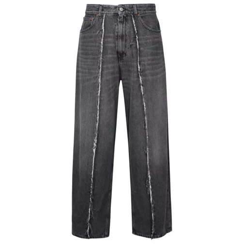 MM6 Maison Margiela Black Cotton Jeans Grey Jeans
