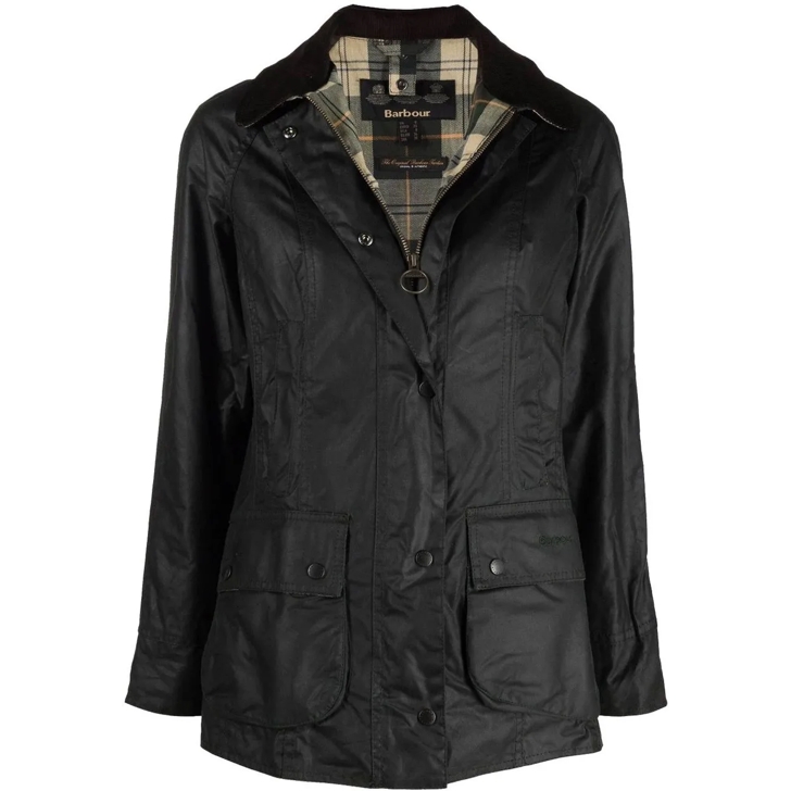 Barbour beadnell wax jacket black schwarz Daunenjacken