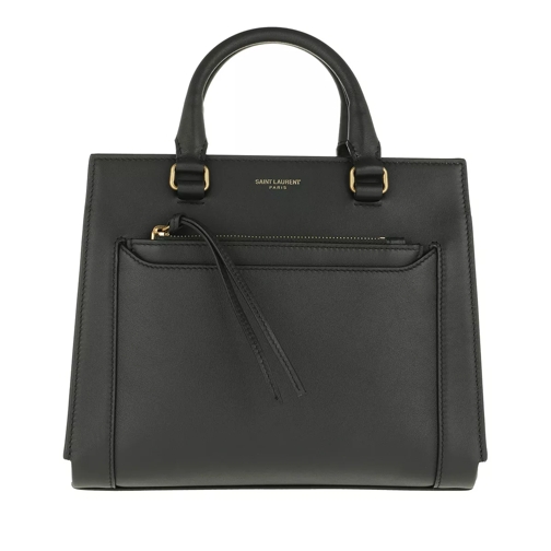 Saint Laurent East West Small Tote Leather Green Draagtas
