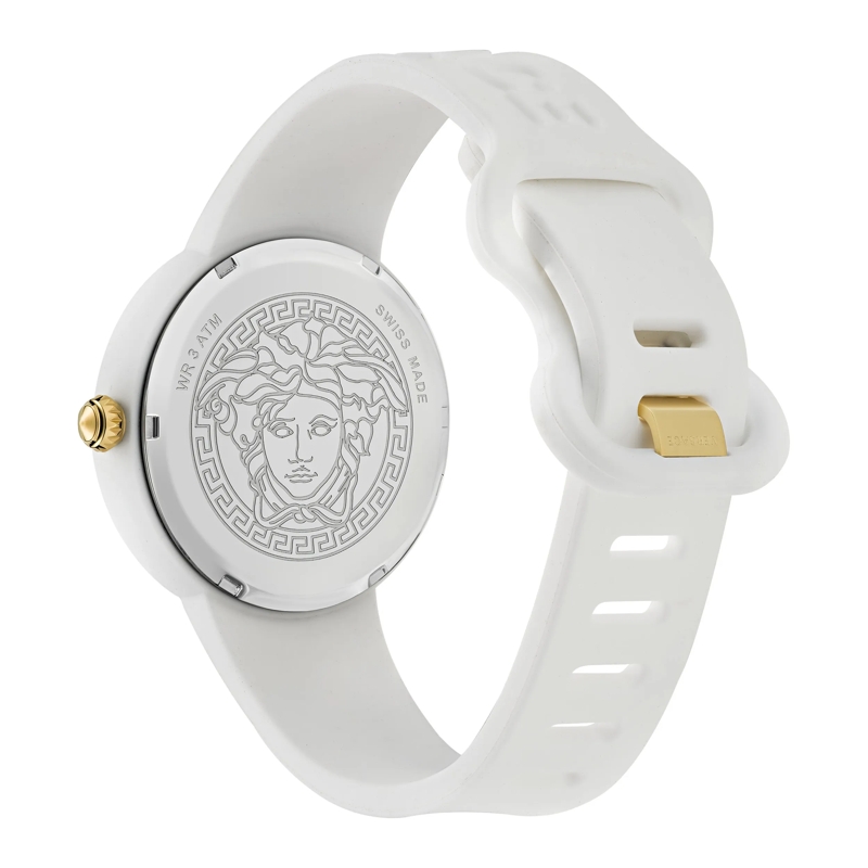 Versace Quarzuhr Quarz Analog Uhr Medusa Pop weiss(Image 2)