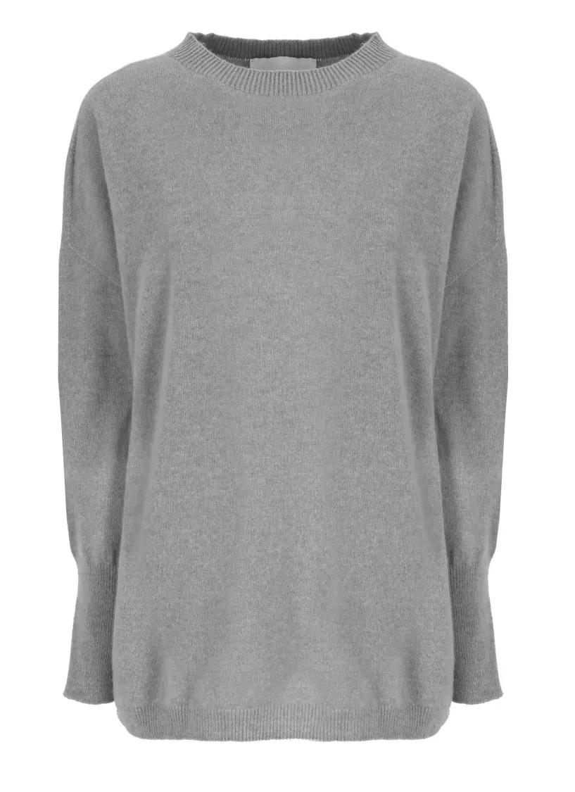 Vanise - Grey Vanisè Cashmere Sweater - Größe 40 - grau