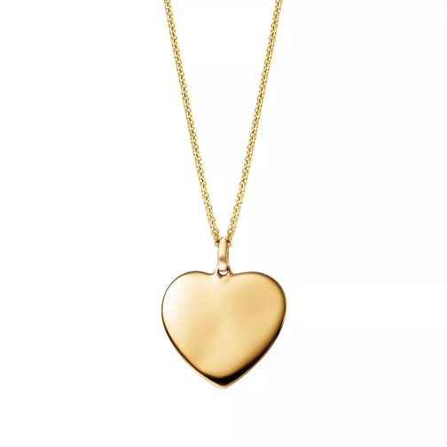 BELORO Necklace Heart 9K  Gold Kort halsband