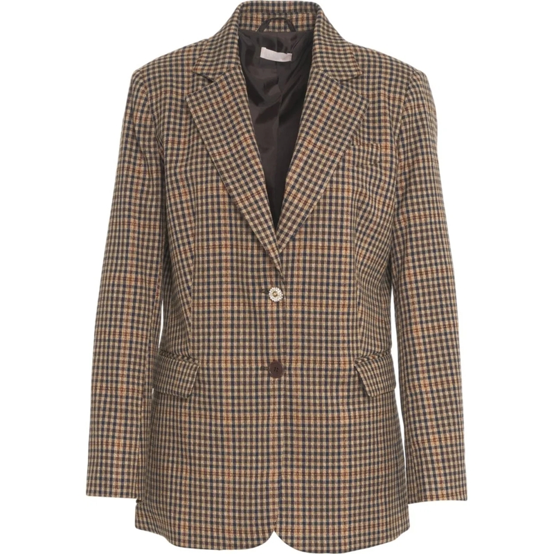LIU JO Blazer Blazer with check pattern beige