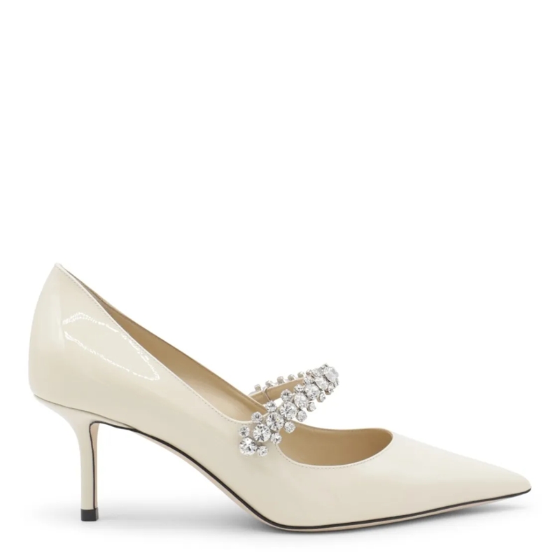 Jimmy Choo Pumps White Leather Pumps Neutrals