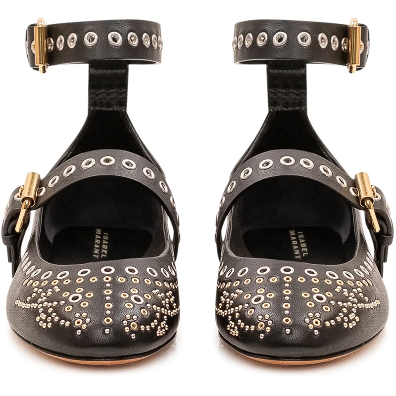 Isabel Marant Ballerines Ballerine Ylza con Cinturini schwarz(Image 2)
