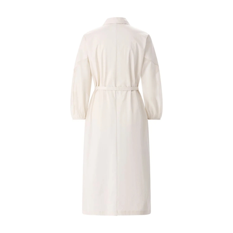 Peserico Robe longue Blusenkleid in Midi-Länge beige(Image 3)