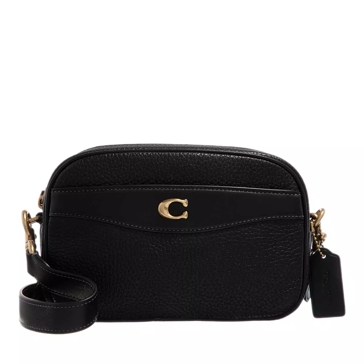 Coach Grained Leather Camera Bag - Black