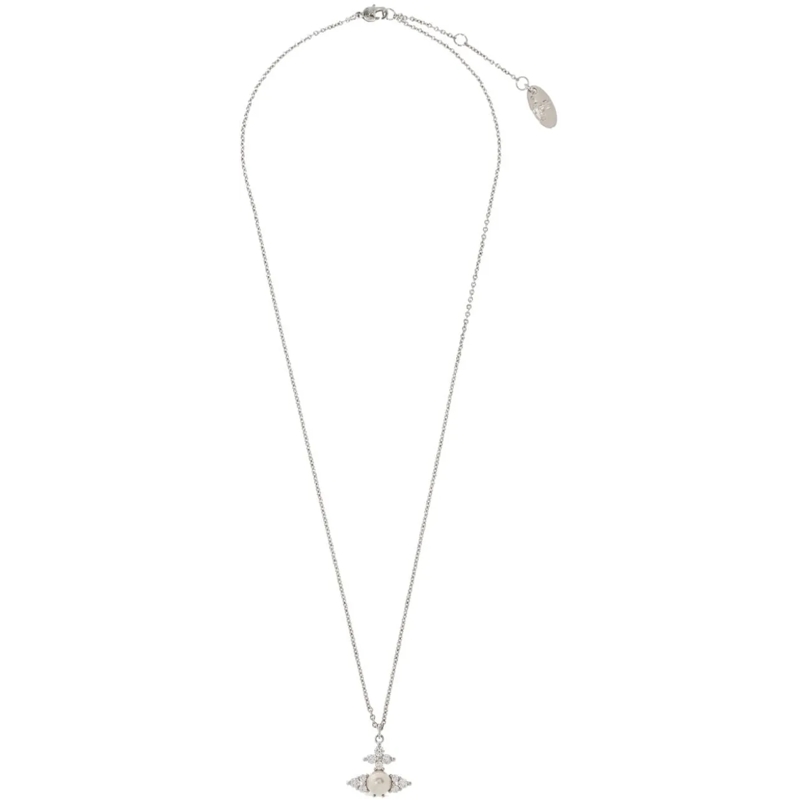 Vivienne Westwood Collier moyen Bijoux Platinumwhitecreamrose weiß