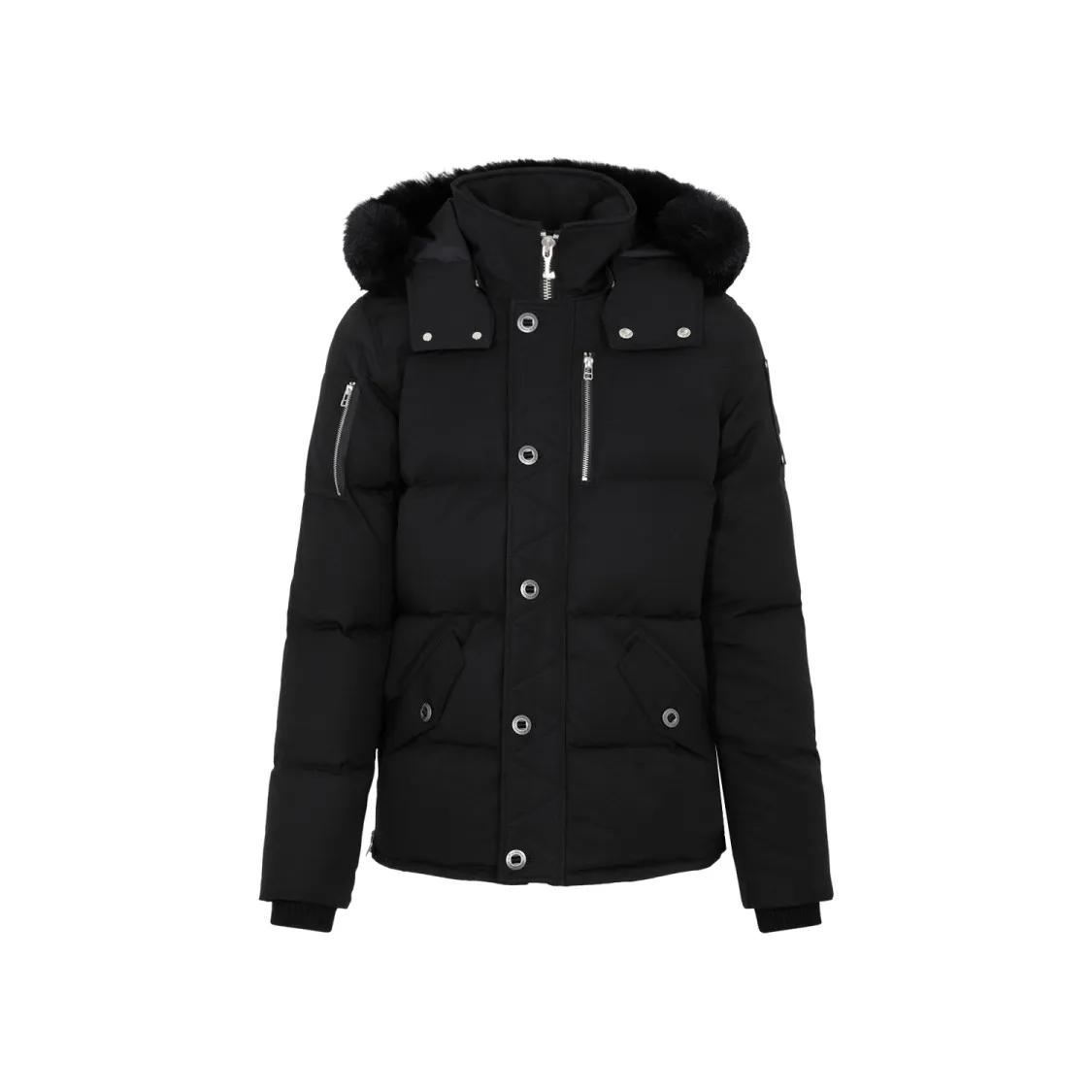 Moose Knuckles - Black 3Q Fur Jacket - Größe XL - schwarz