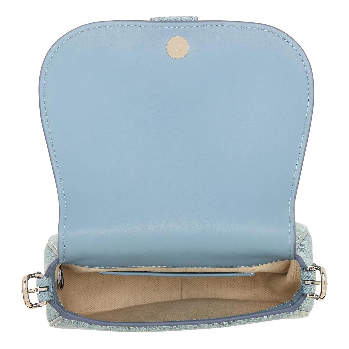 kate spade new york Crossbody bags Nouveau Denim Suede Mini Saddle in blauw