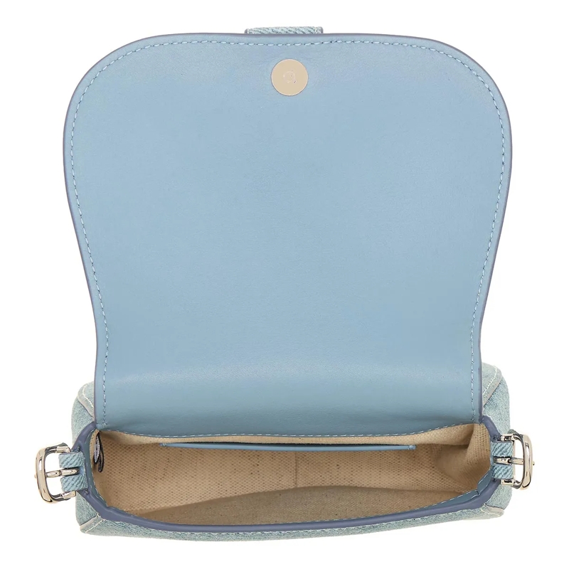 Kate Spade New York Sacoche de selle Nouveau Denim Suede Mini Saddle Blue Multi_(Image 5)