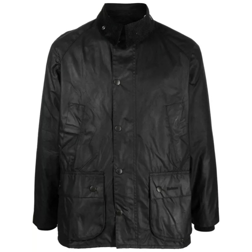 Barbour Black Cotton Blend Wax Jacket Black