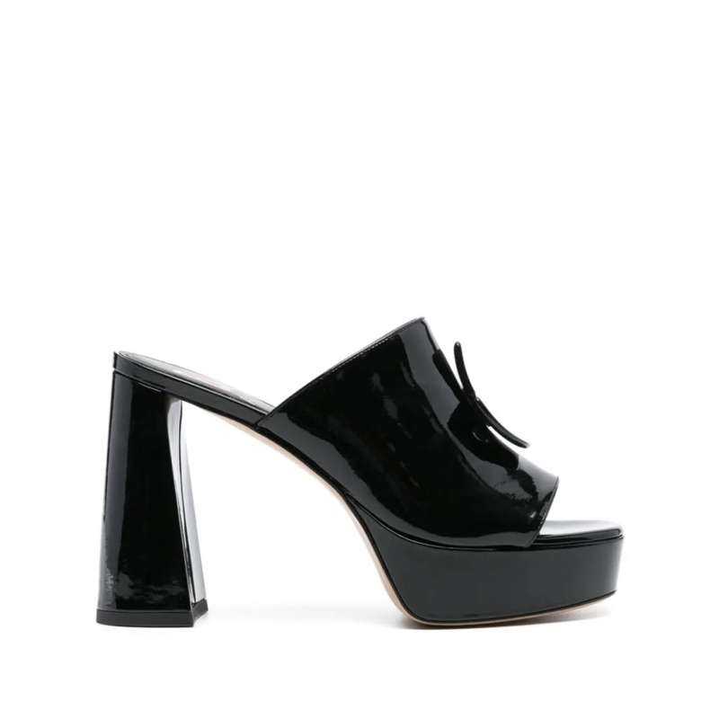 Patou Sandalen Almond Open Toe Sandals Black