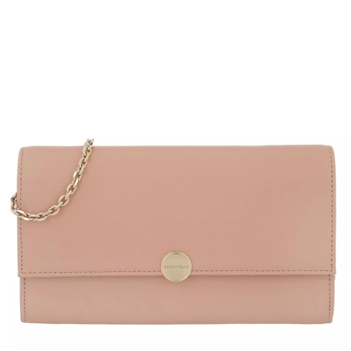 Coccinelle Olivia Chain Wallet Leather  Rose Wallet On A Chain
