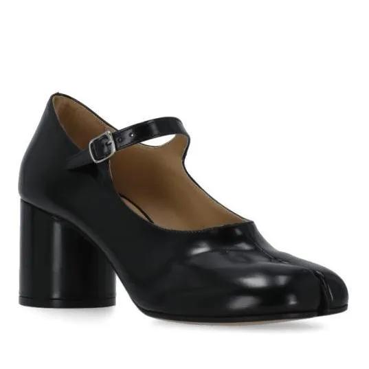 Maison Margiela Pumps & High Heels - Black Smooth Leather Shoes - Gr. 37 (EU) - in Schwarz - für Damen