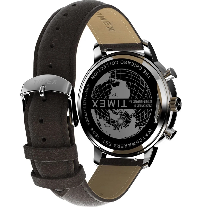 Timex Chronograph Quarz-Analoguhr Timex Chicago Chronograph braun(Image 5)
