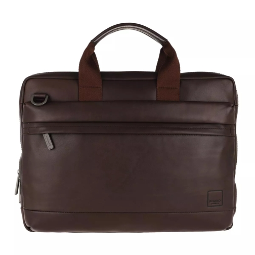 KNOMO LONDON Foster Briefcase Bag 14" Brown Valigetta per laptop