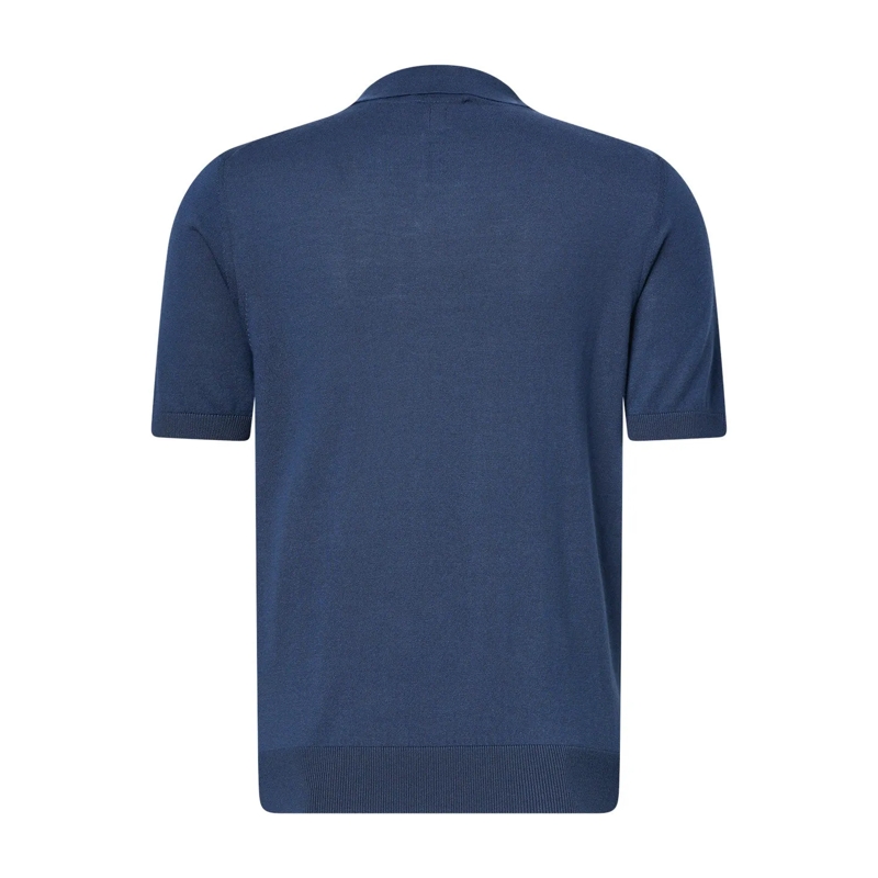 Canali Polohemd Poloshirt aus Baumwollmix blau(Image 2)
