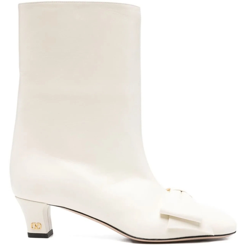 Valentino Garavani Bottes Boots Ivory weiß