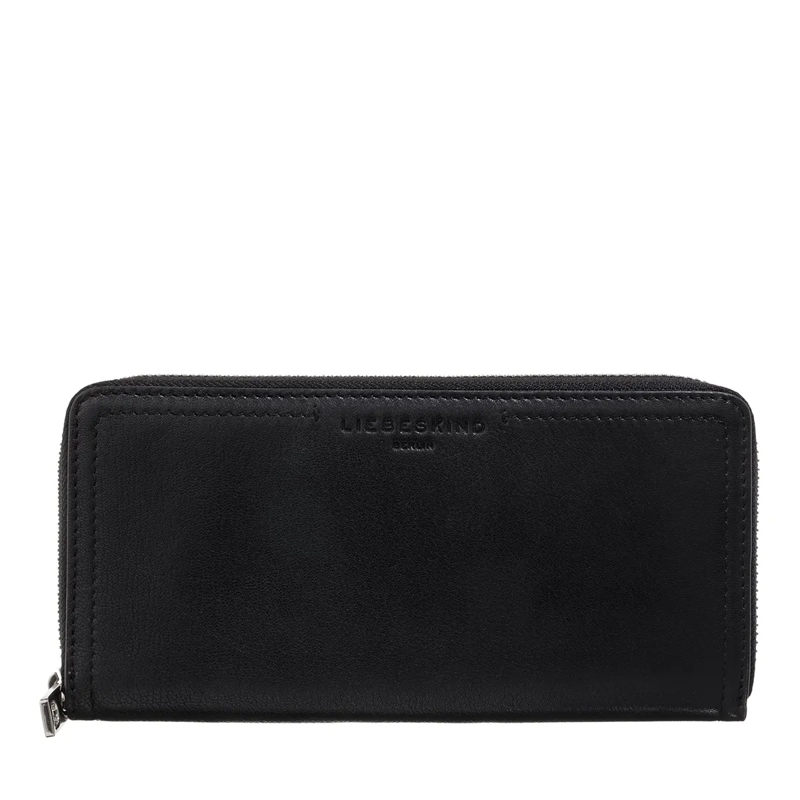 Liebeskind Berlin Portemonnaie mit Zip-Around-Reißverschluss Chudy Sheep Natural Black