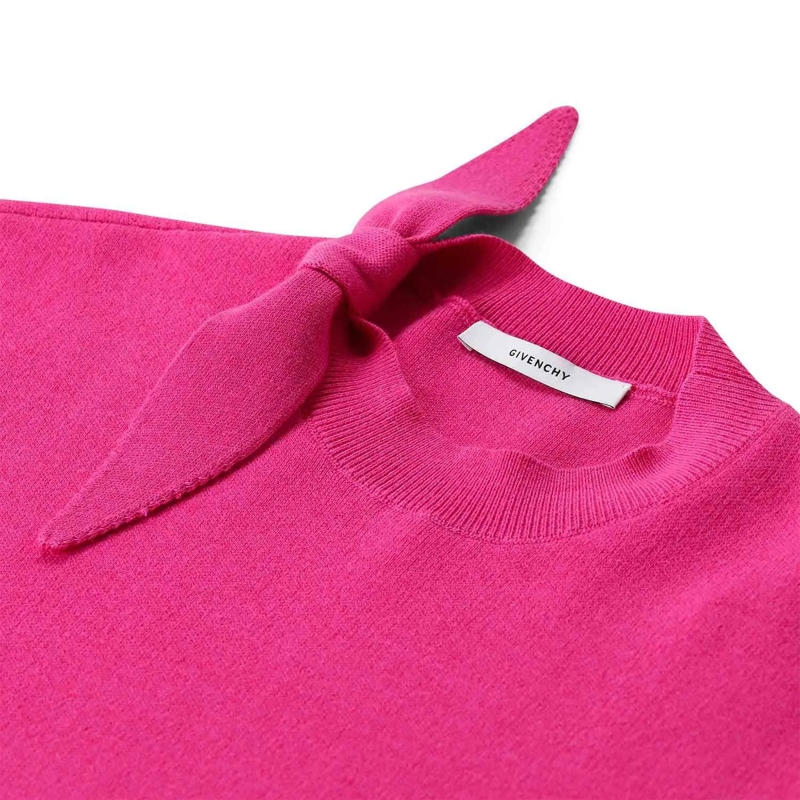 Givenchy Mini-robe Midikleid aus Woll-Mix pink(Image 4)