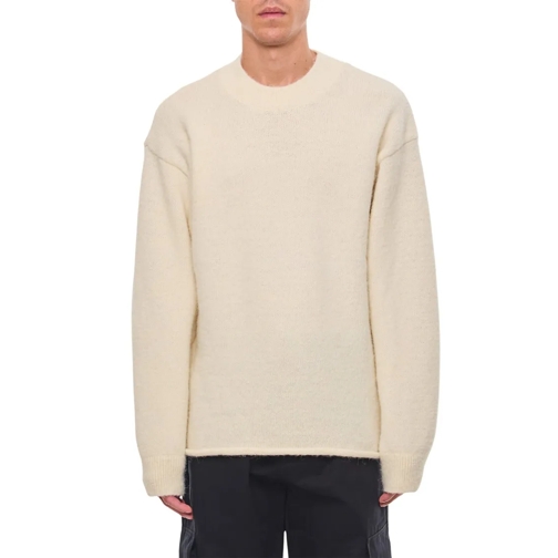 Jacquemus Pull Le Pull Jacquemus Crewneck Sweater White