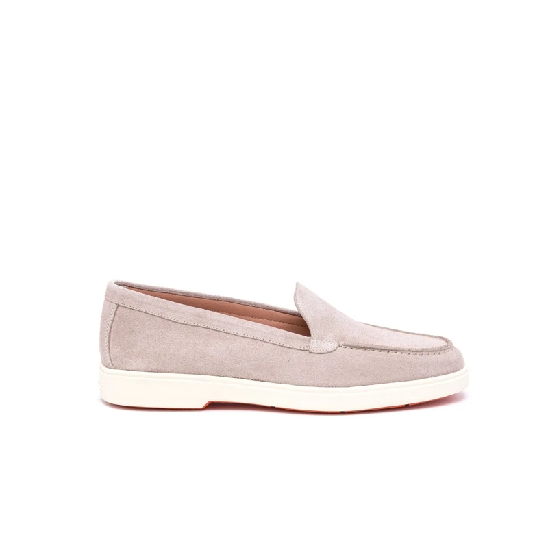 Santoni Schnürschuhe Flat Shoes Beige beige