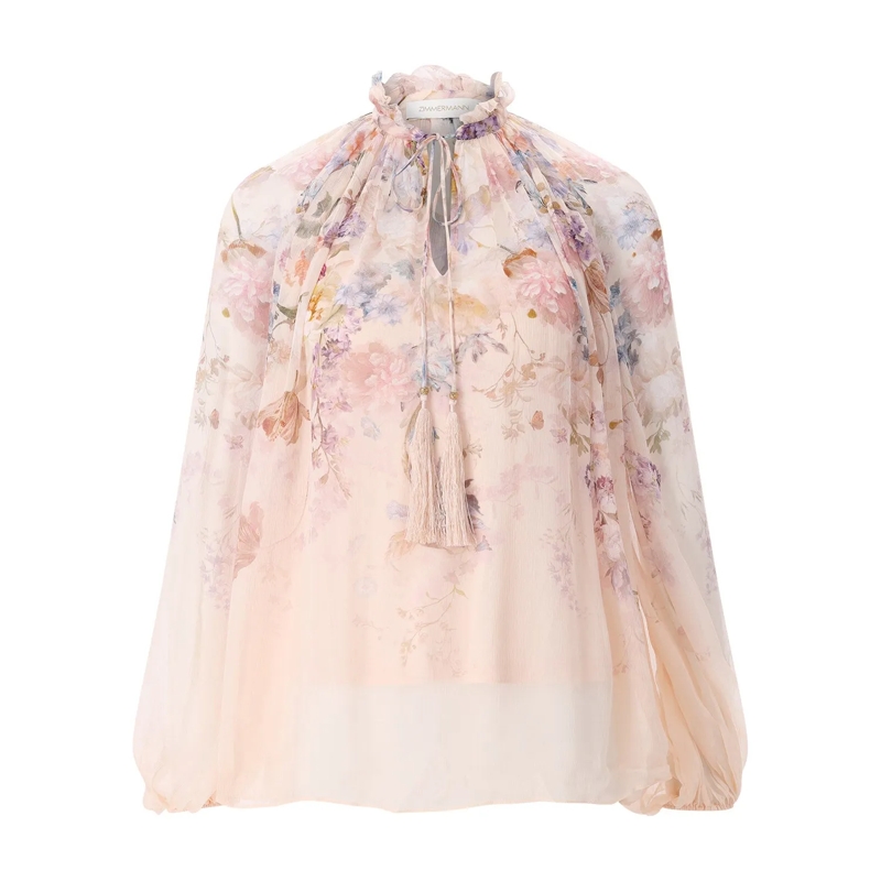Zimmermann Chemisier 0991TF261 BILOW BLOUSE Zimmermann mehrfarbig