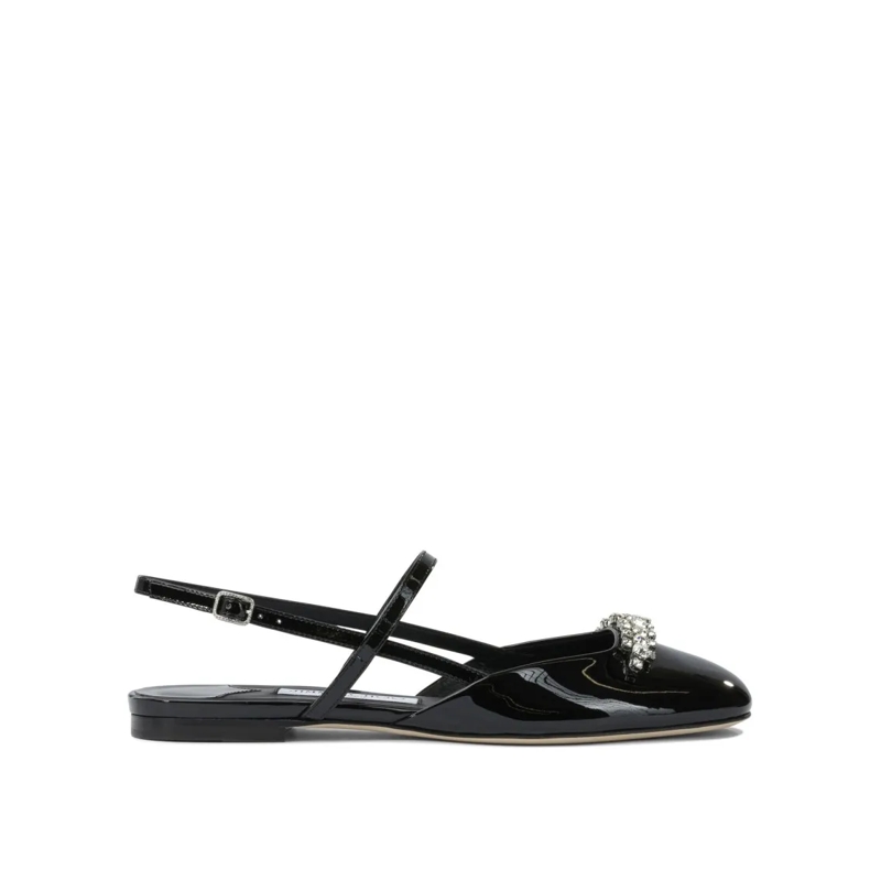 Jimmy Choo Balletschoenen "Belinda" Slingback Ballet Flats Black