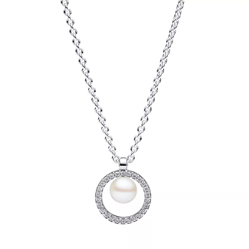 Pandora Mittellange Halskette Sterling silver Mixed stone Silver