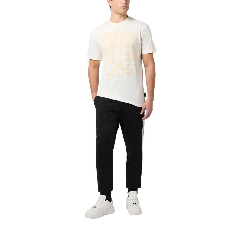 Philipp Plein T-Shirt Printed Round Neck T-Shirt Dragon weiss(Image 2)
