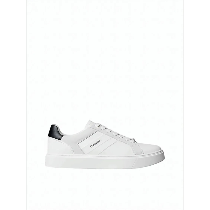 Calvin Klein Sneaker basse Smooth Leather Low-Top Sneakers White
