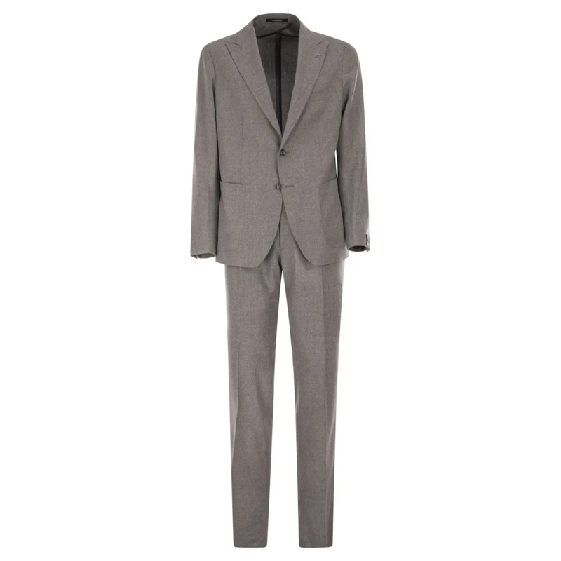 Tagliatore Anzugkombination Superfine Virgin Wool Suit Grey